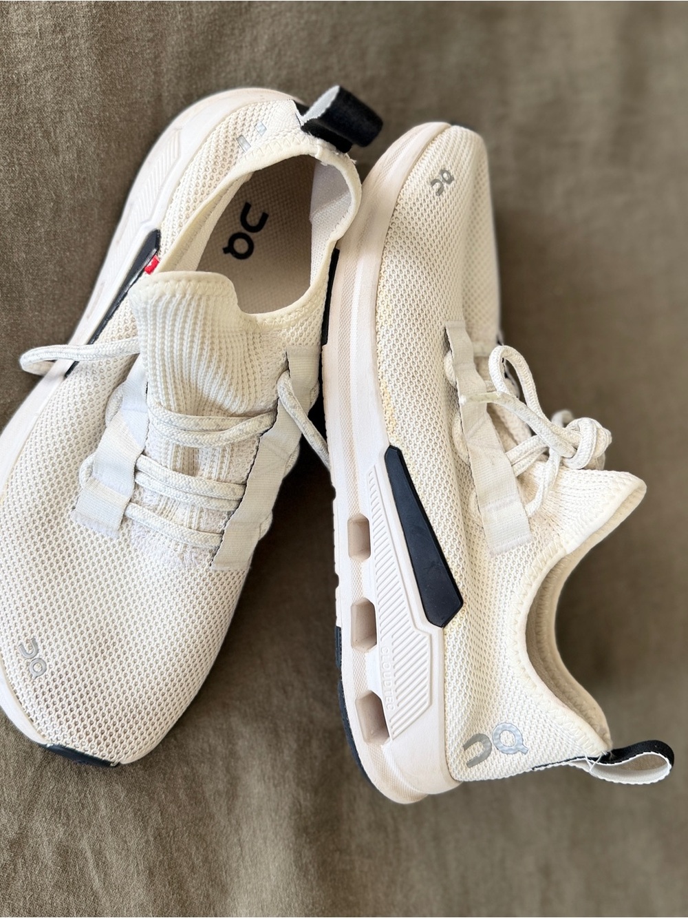 On Running white running shoes